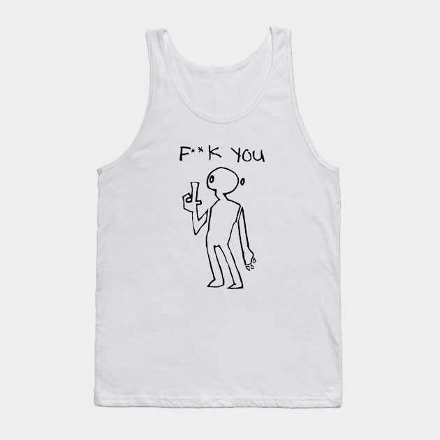 F**k You Tank Top by Pastelideas